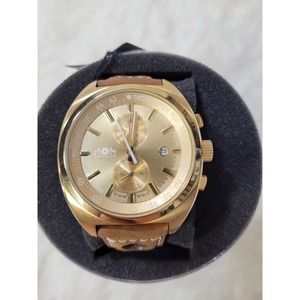 Men's Italian Designed M.O.M. 059 chrono gold tone stainless steel Quartz Watch
